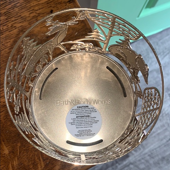 Bath & Body Works Forest Animals Silver Candle Holder - Picture 2 of 6